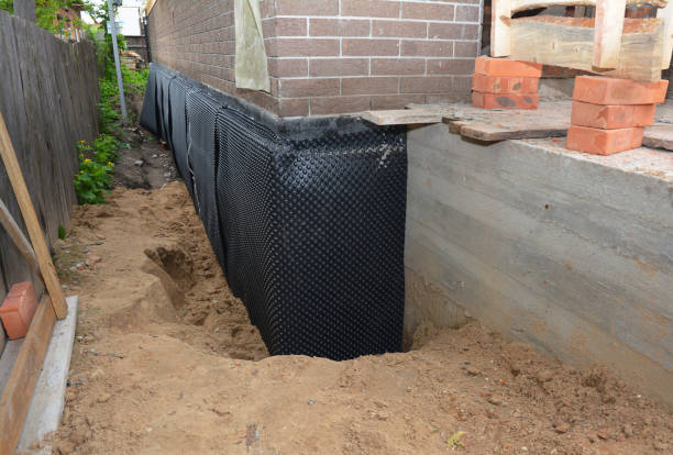 SJ Waterproofing Pros technician performing targeted Foundation Crack Repair assessment in New Egypt, NJ